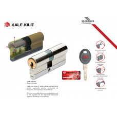 Kale 164 CEC Tüpten Şifreli Silindir 68mm (26+10+32)- NİKEL (5 Anahtarlı)