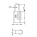 KALE ŞİFRELİ ASMA KİLİT 4 BASAMAKLI KD001/21-100